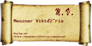 Meszner Viktória névjegykártya